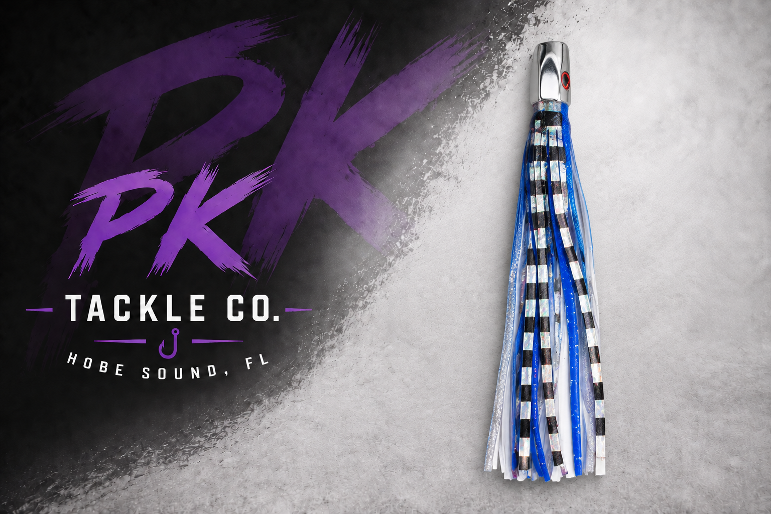 8 inch metal Jet head lure — Blue / Silver / Black