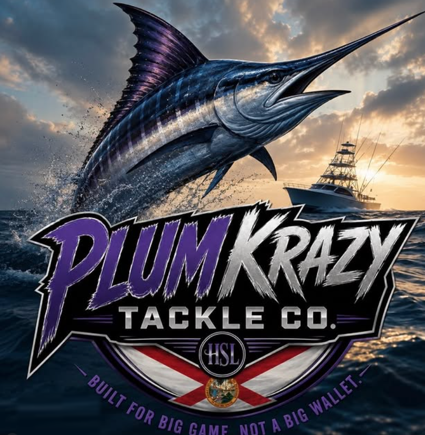 Plum Krazy Tackle Co. — Built for big game. Not a big wallet.