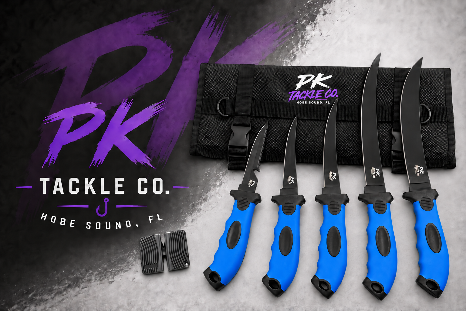 5-piece PK Tackle Filet Set with Bag and Sharpener